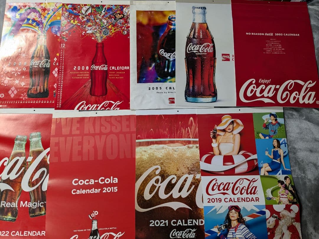 非売品) コカ・コーラ 歴代壁掛けカレンダー 9年分セット - メルカリ
