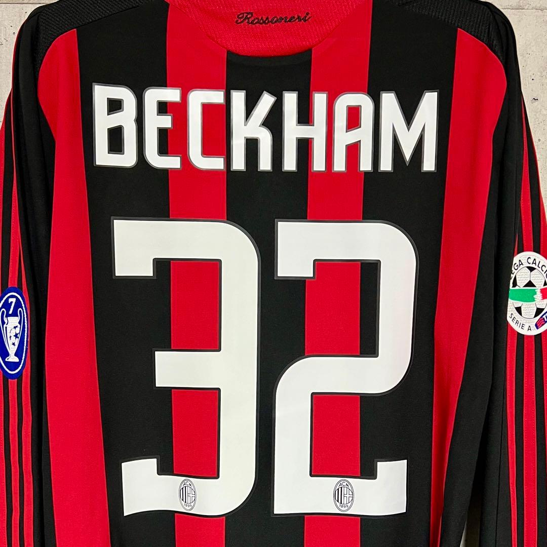 新品/タグ付き】08/09 ACミラン ♯32 ベッカム【Lサイズ相当】ホーム