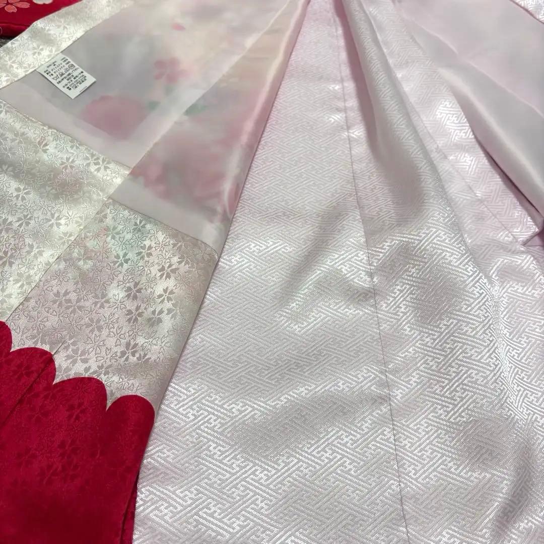 《新品》正絹 華やかな刺繍入❗️お宮参り 産着 祝着 襦袢付 新品たとう紙付 白