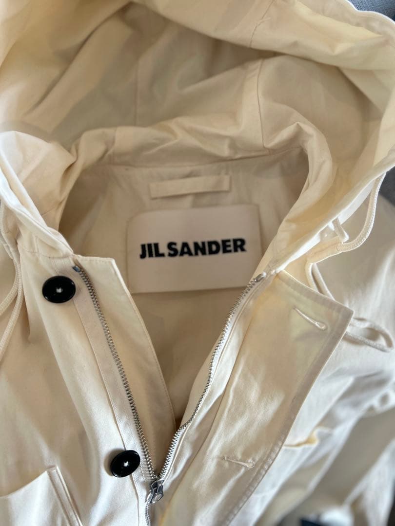 JIL SANDER ジルサンダー フード付きミリタリーモッズコート ロング丈