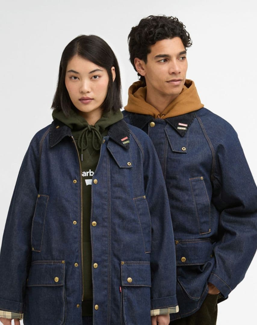 《Barbour × Levi’s》デニム ジャケット オーバーサイズ フィット