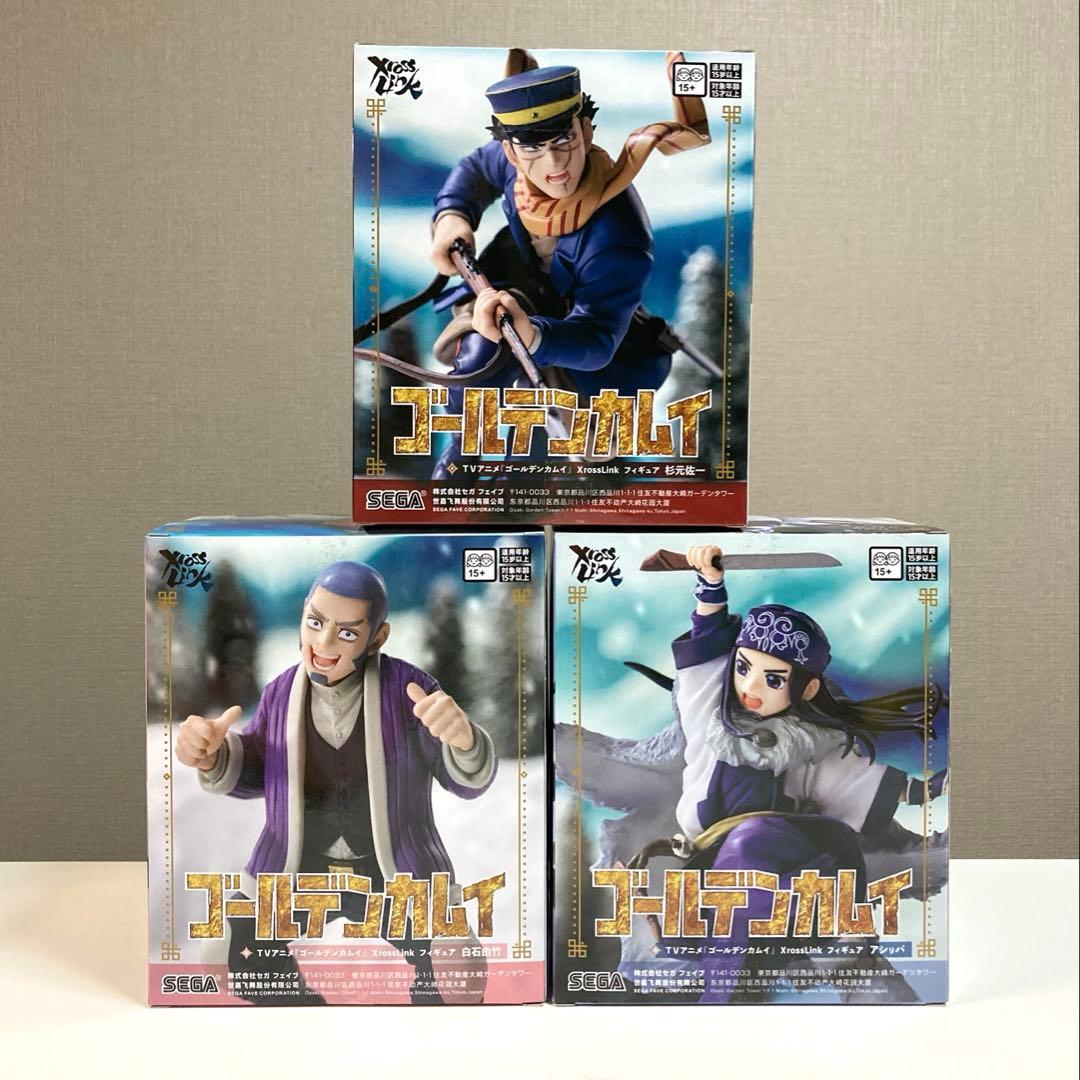 ゴールデンカムイ 杉元佐一 アシㇼパ 白石由竹 フィギュア3体セット