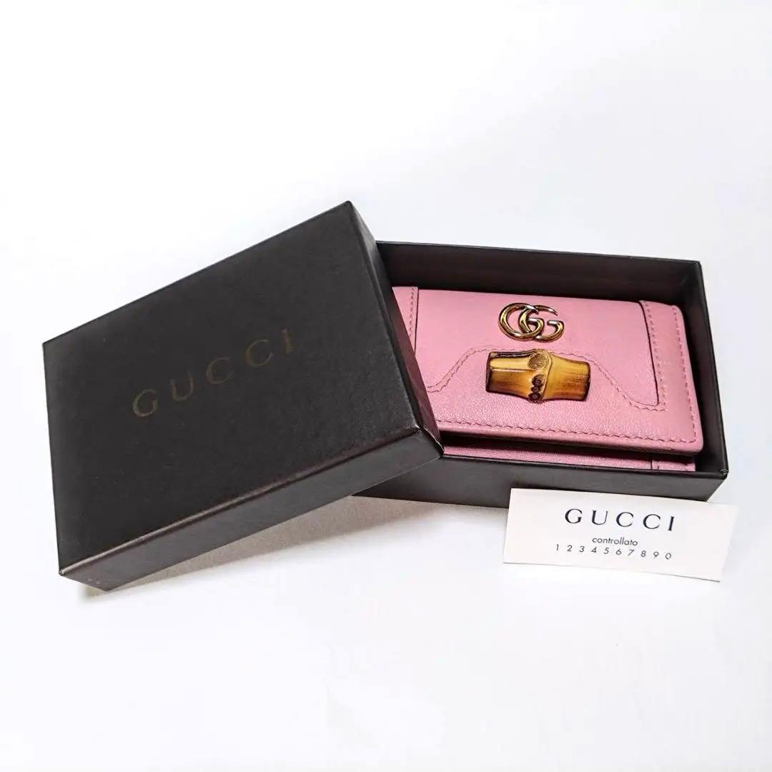 未使用✨GUCCI キーケース キーリング バンブー GG インターロッキング 楽天市場】GUCCI グッチ バンブークロージャー レザー6連キーケース