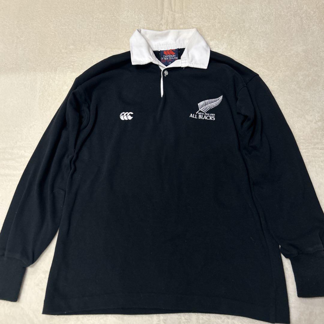 ☆稀少90sオールブラックスALL BLACKS ラグビージャージ カンタベリー