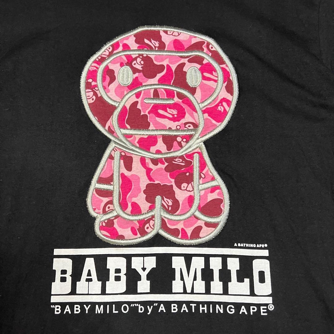 日本製A BATHING APEピンクゴリラ迷彩レアTシャツ ブラックMサイズ