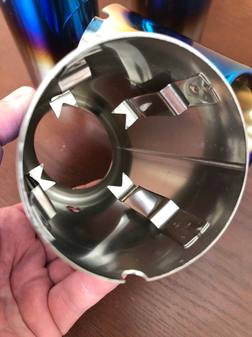 アバルト500.595.595c レコードモンツァ チタンカラーマフラーカッター