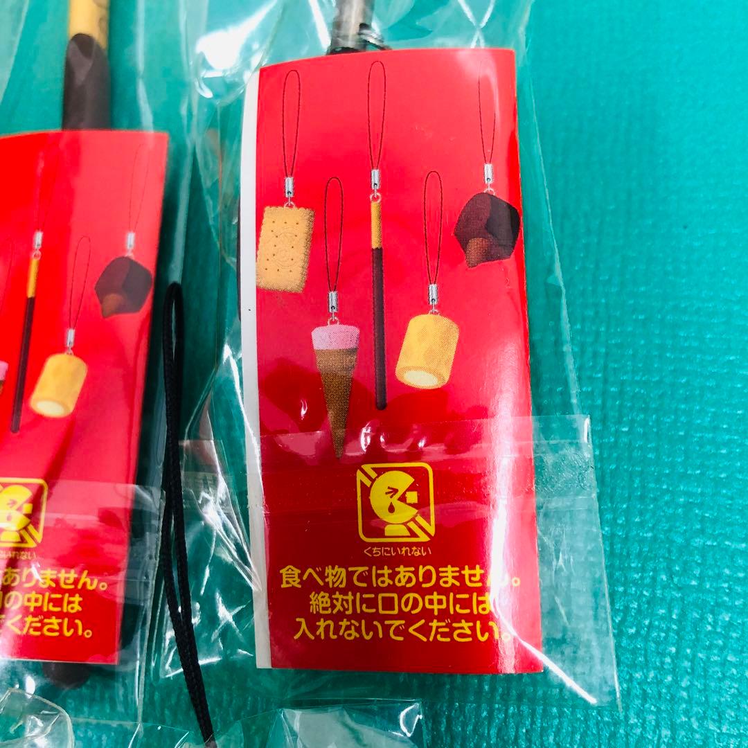 グリコ ポッキー ビスコ カプリコ コロン等 ミニチュアストラップ5種6