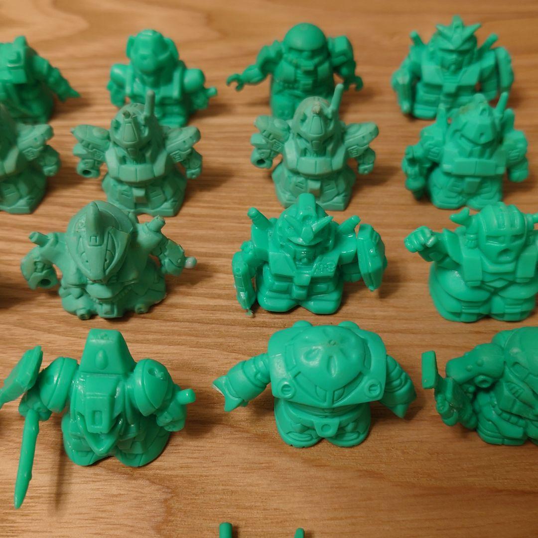 ガンダム ガン消し ガンケシ 緑 まとめ売り 当時物 カプセルトイ SD