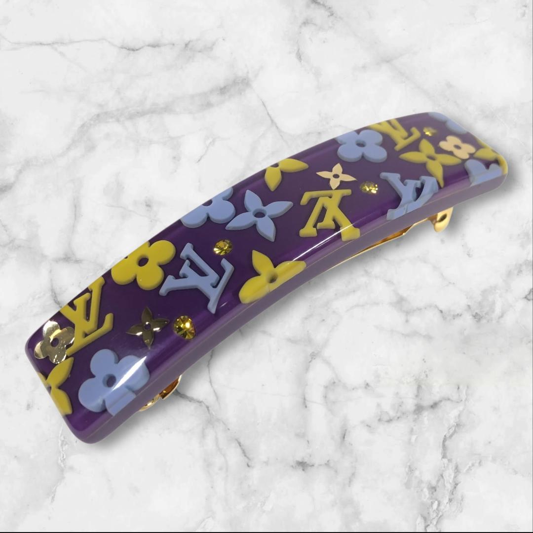 美品 ルイヴィトン バレッタ モノグラム ファランドール 髪留 ヘア