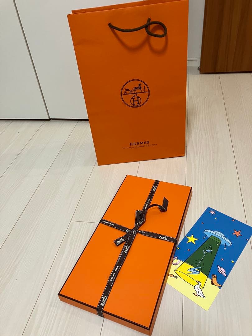 エルメスマフラー　2025 《サングル》　マリン　新品