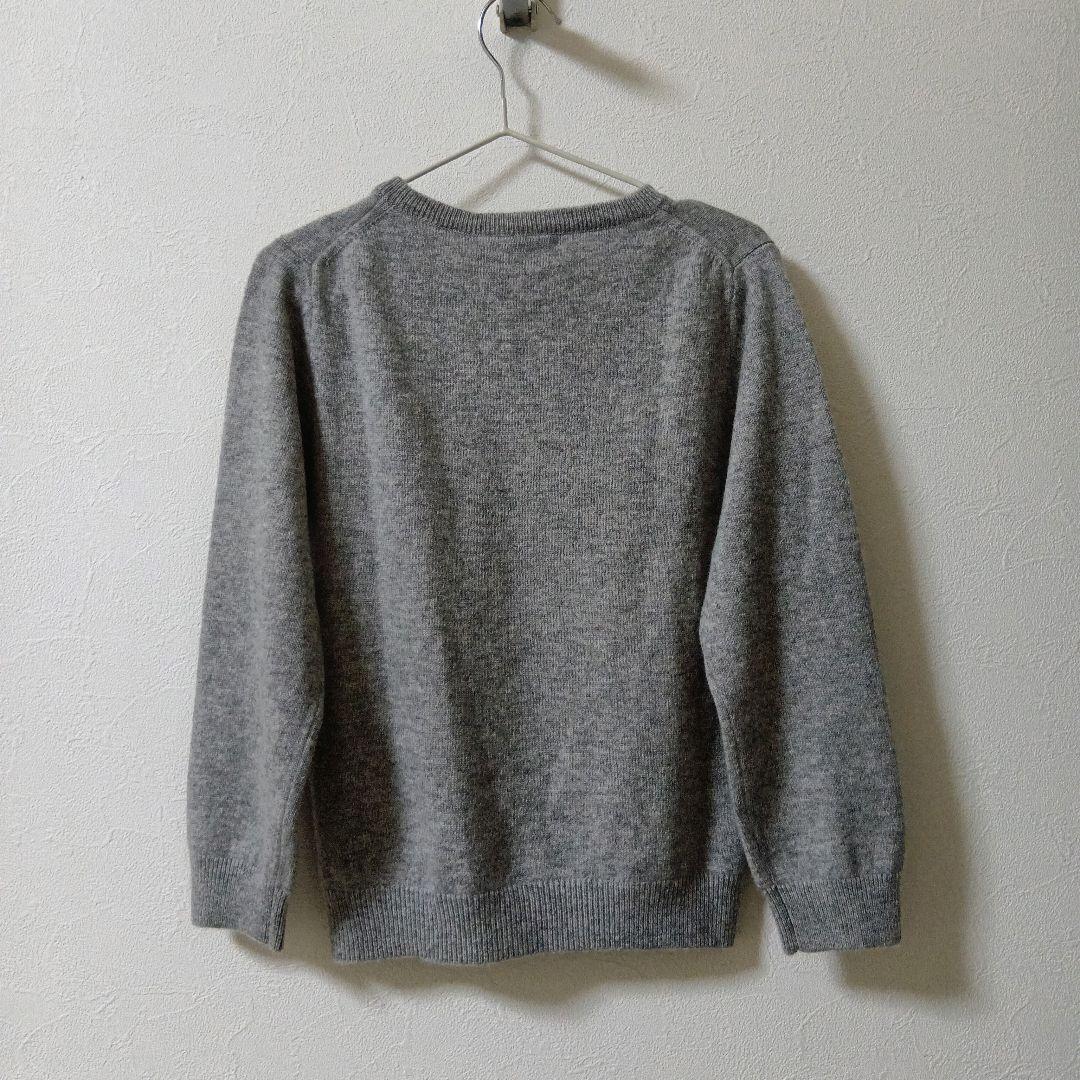 新品】高島屋 カシミア100% Vネックセーター ニット グレー 110 - メルカリ
