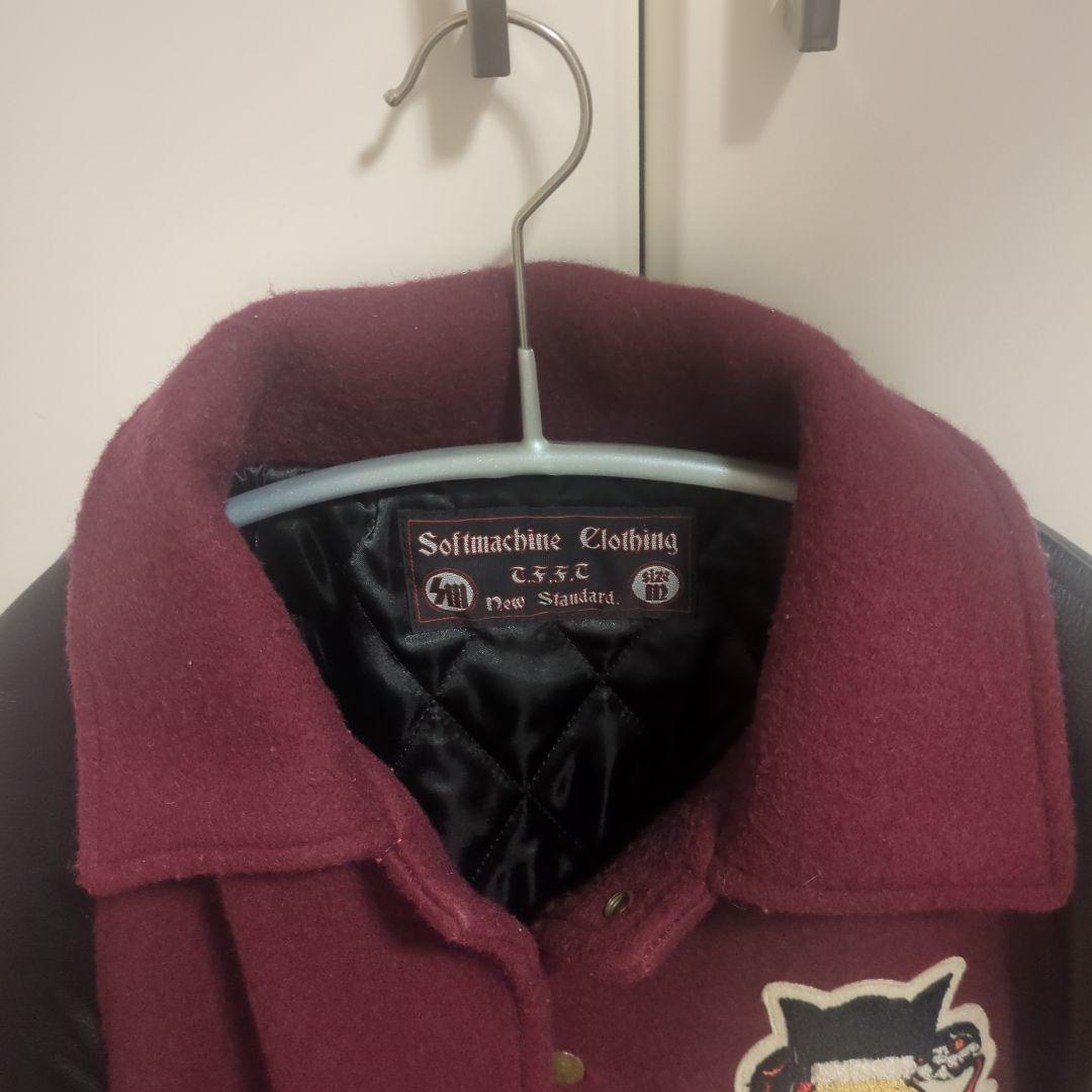 Softmachine Clothing スタジャン M バーガンディ