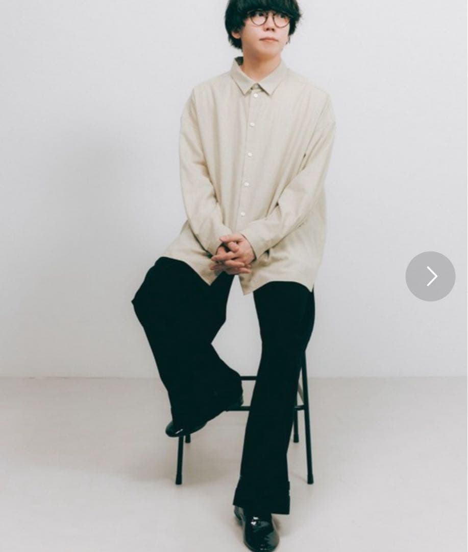 sumika 片岡健太 ブラックワイドデニムパンツ ナノ・ユニバース×片岡健太(sumika)のファッションプロジェクト「Te Ni