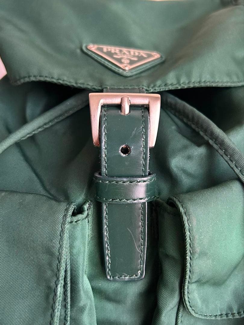 み*ぃ様 PRADA プラダ テスートナイロン バッグパック グリーン 緑