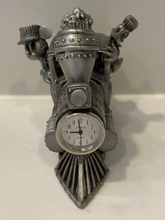 超レア】ディズニー置時計 限定品 ミッキー＆ドナルド 機関車