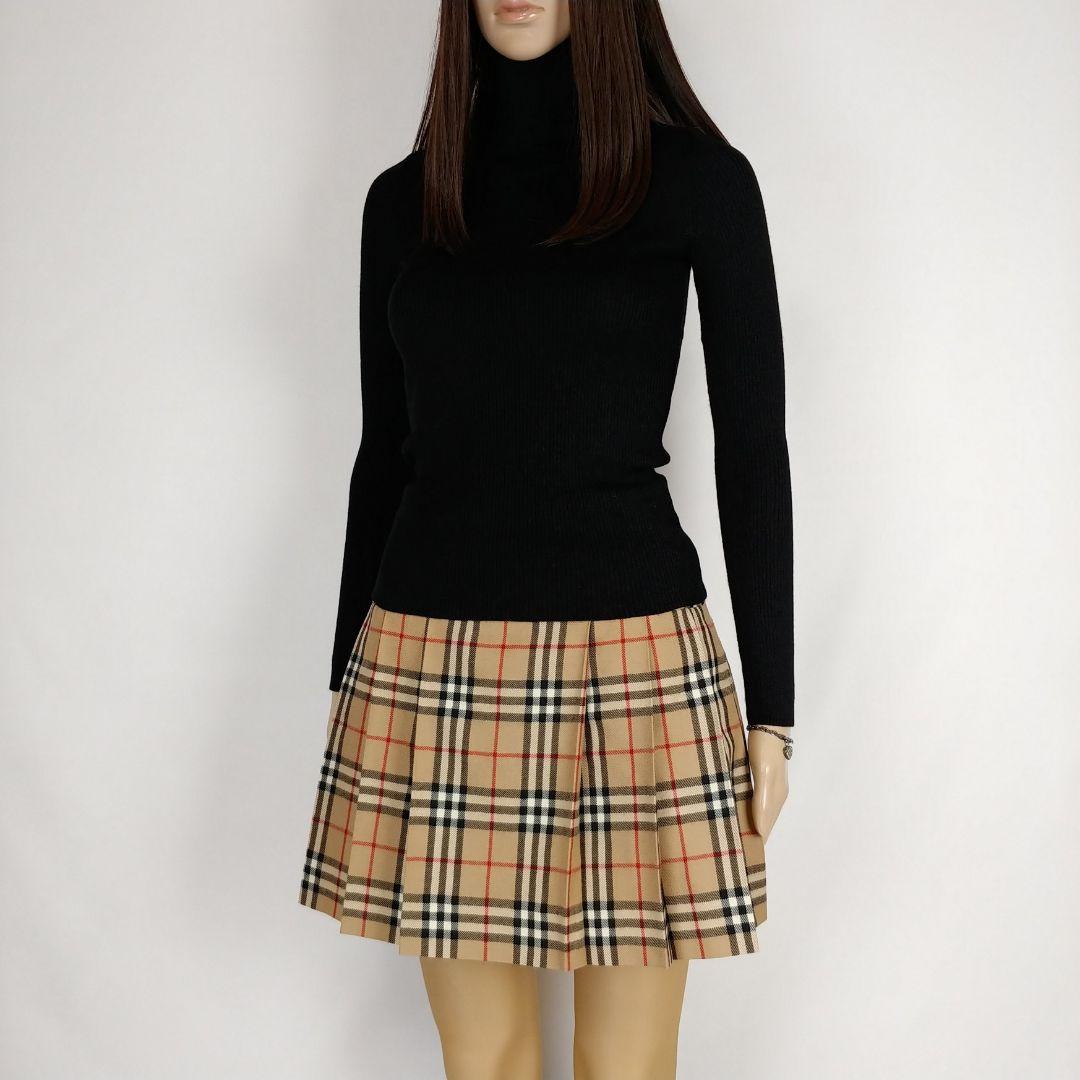 バーバリーブルーレーベル ノバチェック プリーツミニスカート 安室