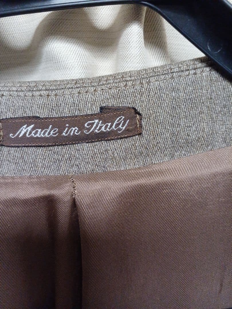 バーニーズニューヨークグレージュウールコート イタリア製 size46