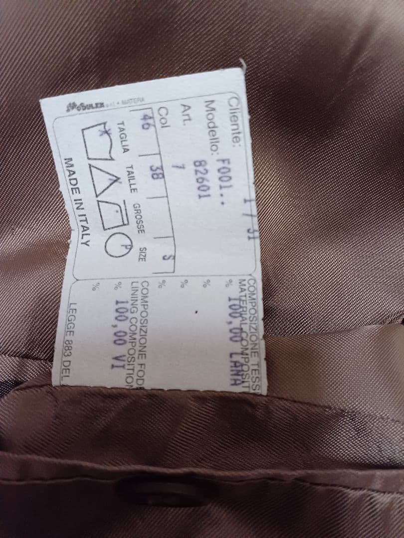 バーニーズニューヨークグレージュウールコート イタリア製 size46