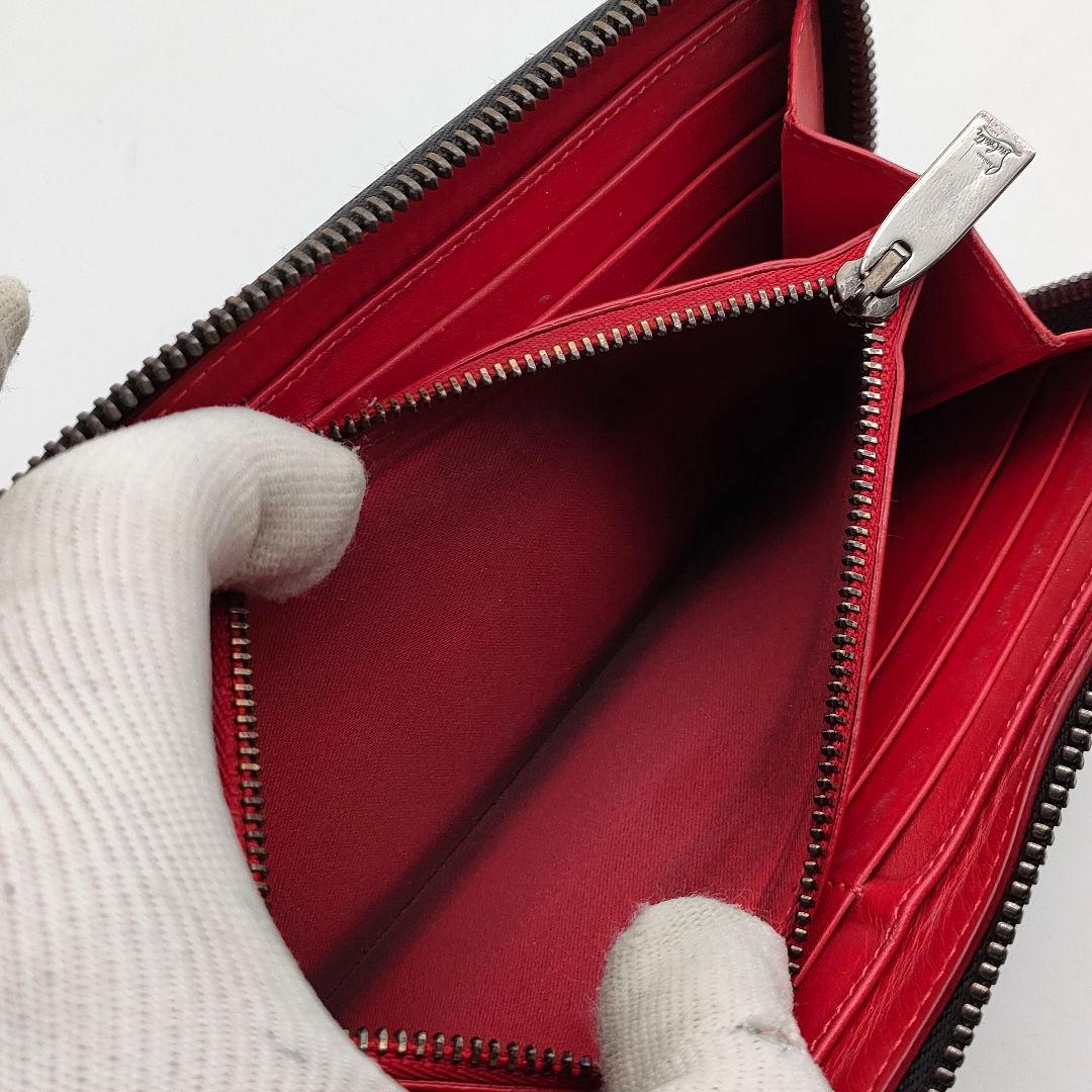 美品 ルブタン パネトーネ マルチカラー スタッズ スパイク ラウンド