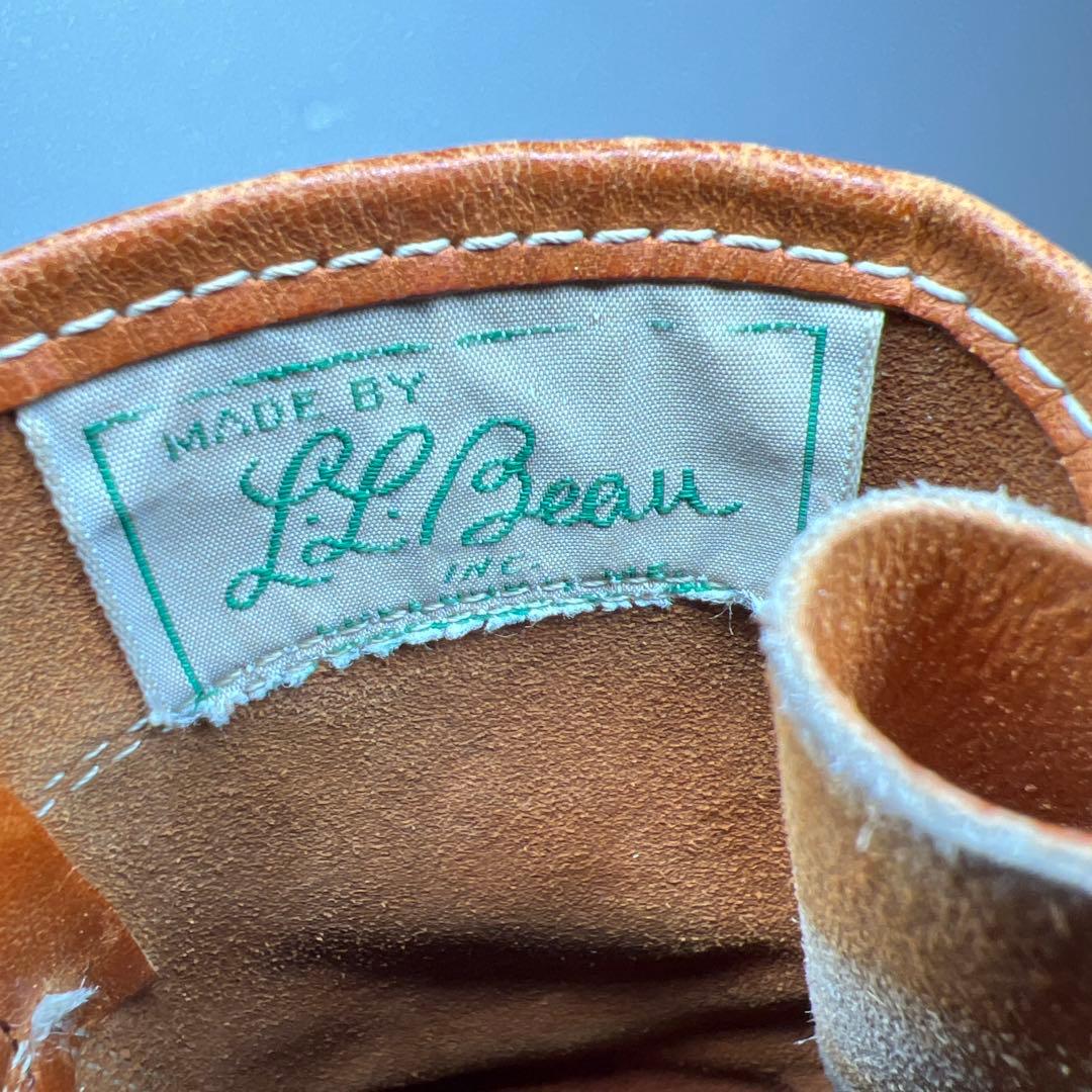 筆記体タグ 70s l.l.bean ビーンブーツ 7ホール