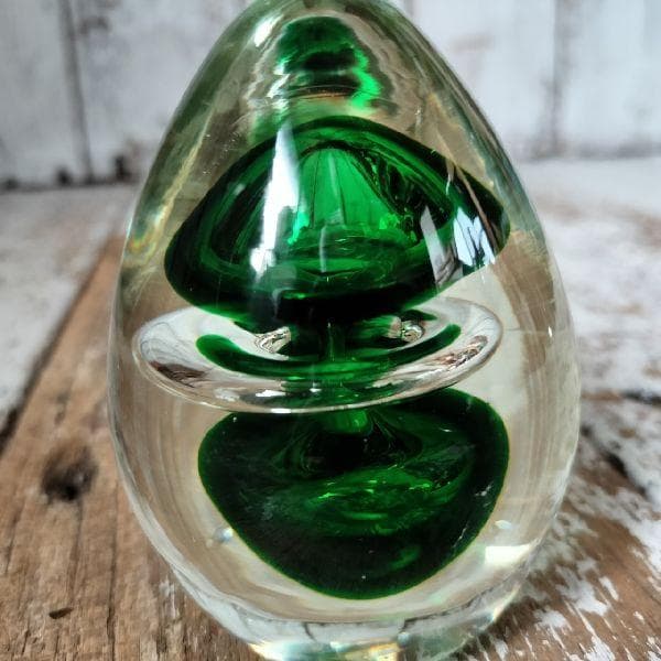 ヴィンテージ ガラス ペーパーウェイト 358g ペーパーウエイト 硝子