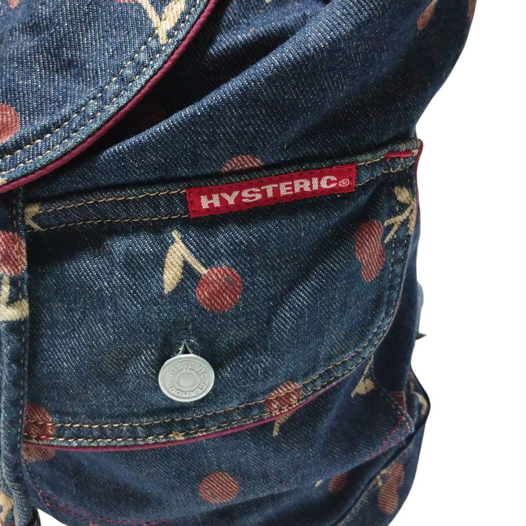 90s HYSTERIC GLAMOUR チェリー柄 デニム リュック y2k