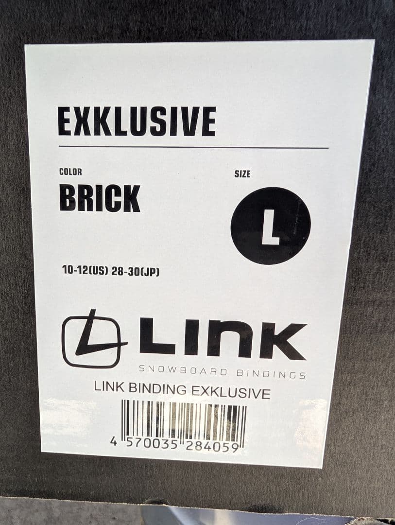 24-25 LINK EXCLUSIVE スノーボードビンディング L レッド - メルカリ