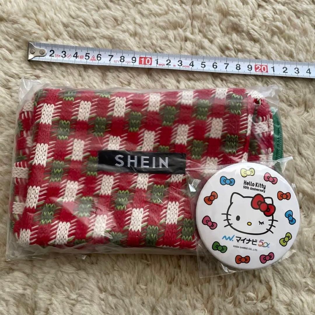 SHEINポーチ、キティちゃんコンパクトミラー TGC - メルカリ