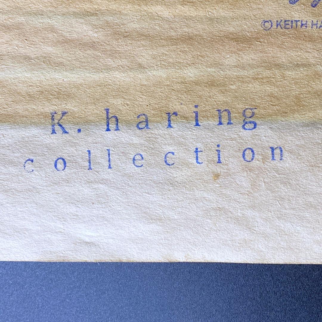 模写】キース・ヘリング ドローイング 水彩 手描き サイン・スタンプ入