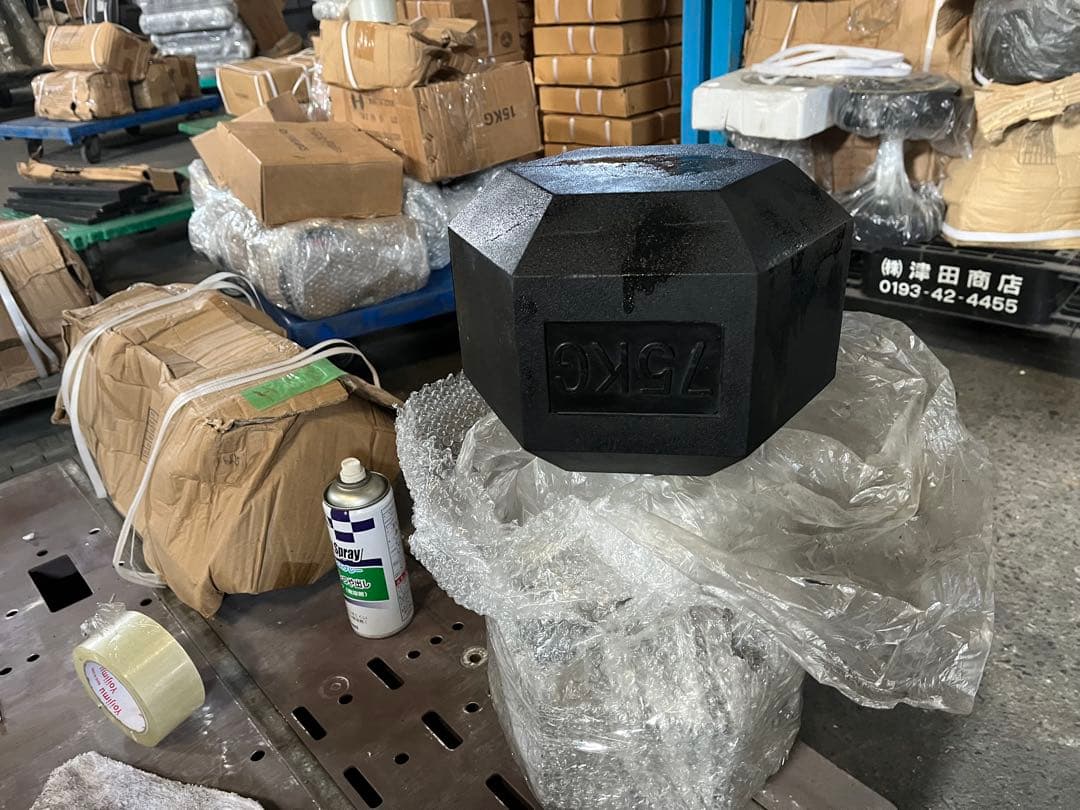 15000円割引　　ラバー ヘックス ダンベル 75kg × 2個 15000円割引 ラバー ヘックス ダンベル 75kg × 2個 15000円割引 ラバー