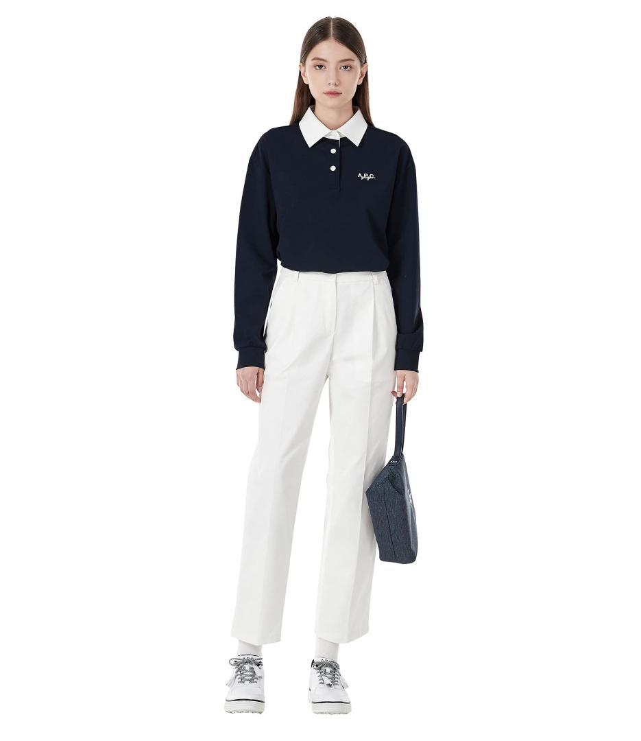 S】A.P.C. レディース 襟付きトップス ベージュ 長袖ポロシャツ - メルカリ