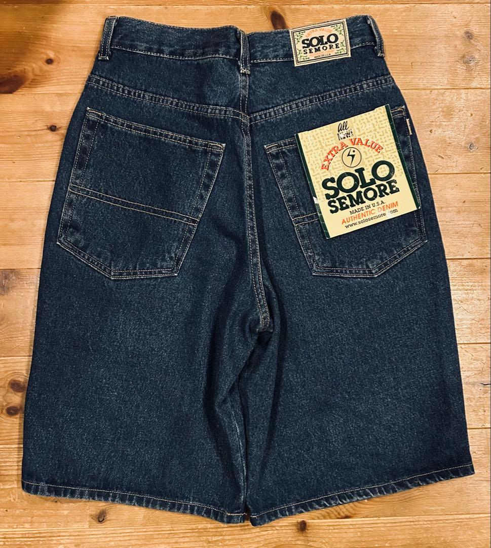 デニム 古着 90s Solo Semore 新品 未使用 USA製 28 濃紺 - メルカリ