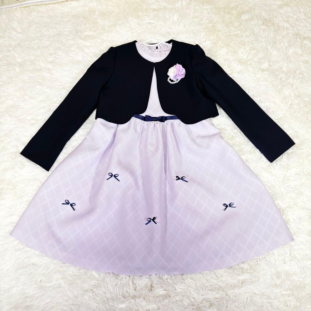 SAKURA ラベンダー ドレス 130 セレモニー 入学 卒園 発表会