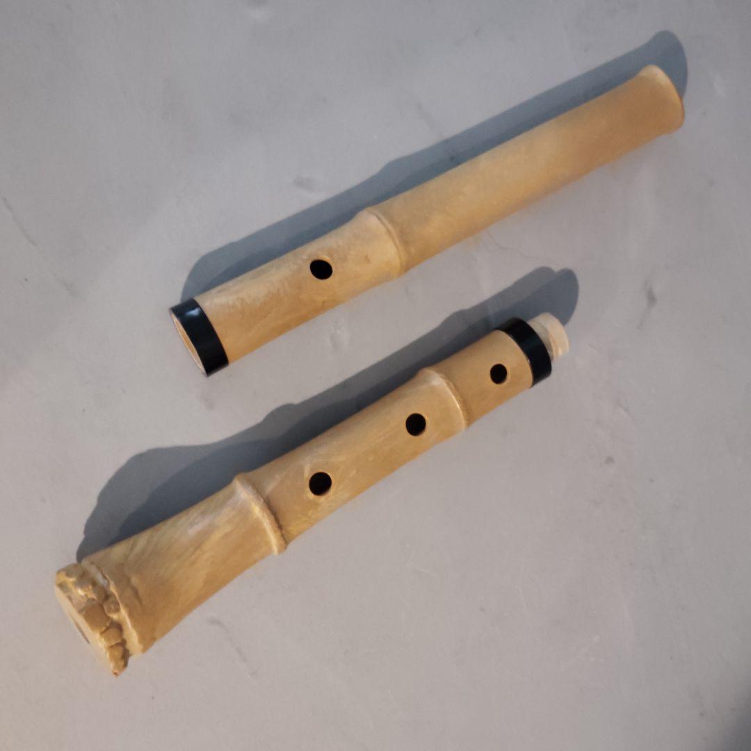 尺八 高級合竹曲管 蝴蝶 1尺4寸管(F♯) 尺八 高級合竹曲管 蝴蝶 1尺