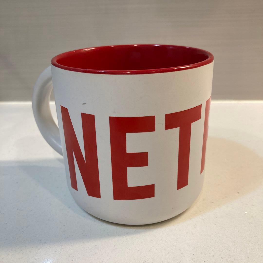 Netflix ネットフリックス ロゴ マグカップ グッズ 非売品 赤 ネトフリ