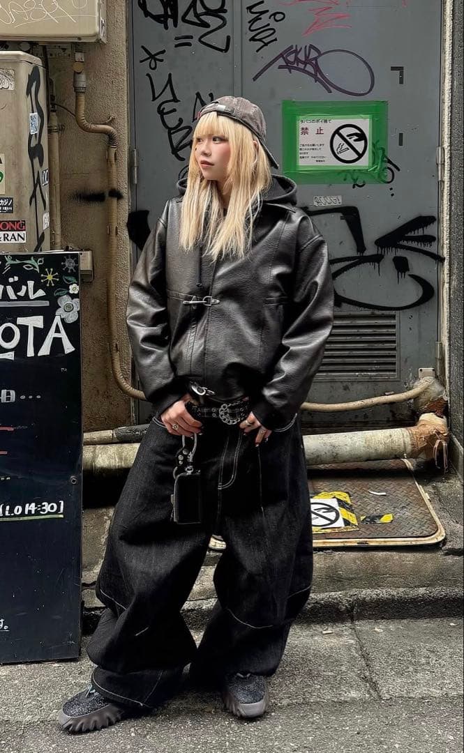 BELVETPleated Wide-Leg Baggy Pantsごまだれ着用 Shinzone（シンゾーン）】BAGGY JEANS デニムパンツ