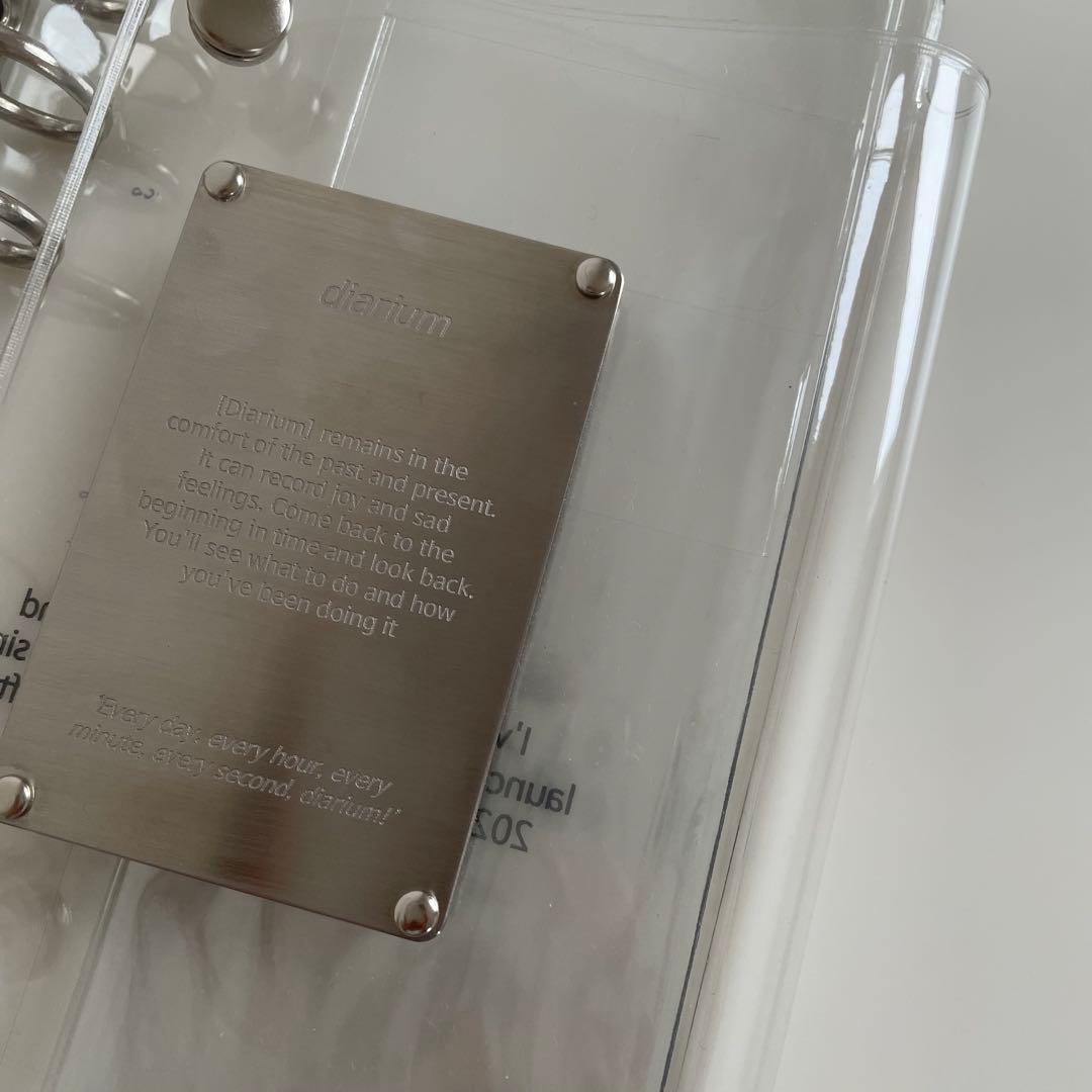 早い者勝ち 韓国 貯金 バインダー カバー A6 pvc diarium メタル