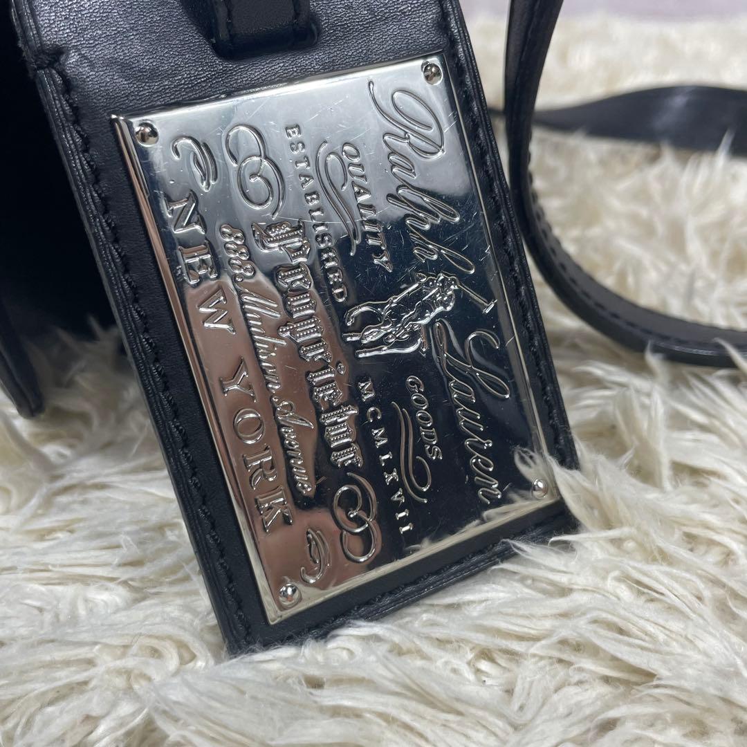 希少美品ラルフローレンショルダーバッグフラップチャームワンショルダー