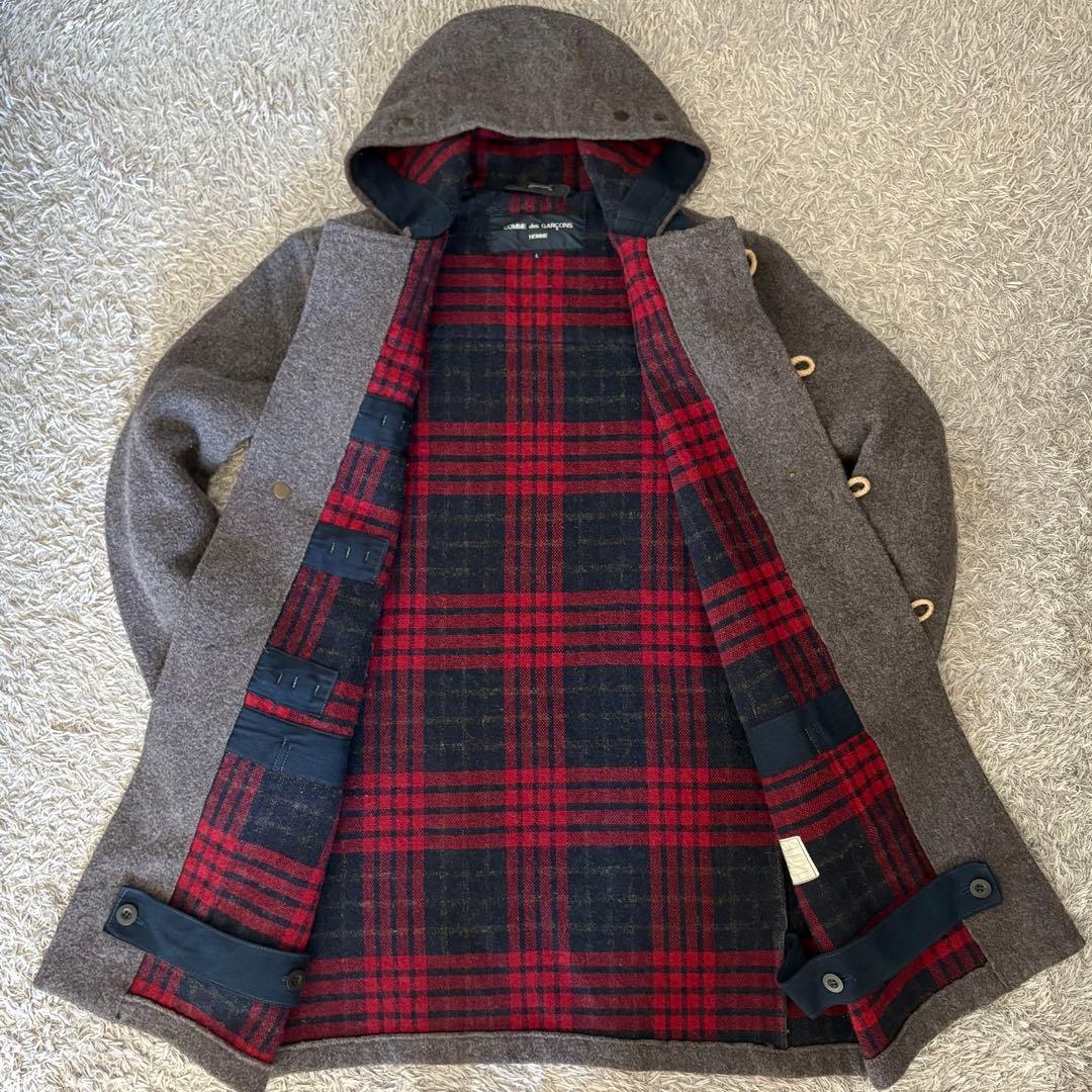 希少Lサイズ】コムデギャルソンオム×Gloverall ダッフルコート グレー