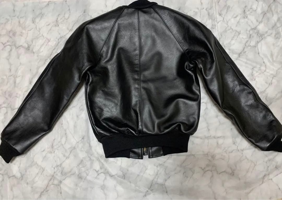 美品】バンソン USA製 本革 レザージャケット ライダース 肉厚 TJ 32