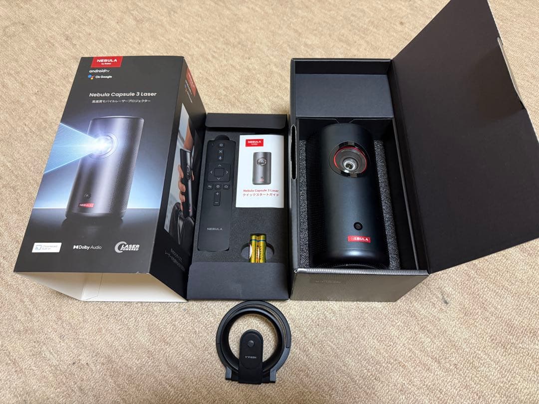 サンタ【美品】Anker Nebula Capsule 3 Laser - Amazon.com: Nebula Anker Capsule 3 Laser 1080p, Smart, Wi-Fi, Mini