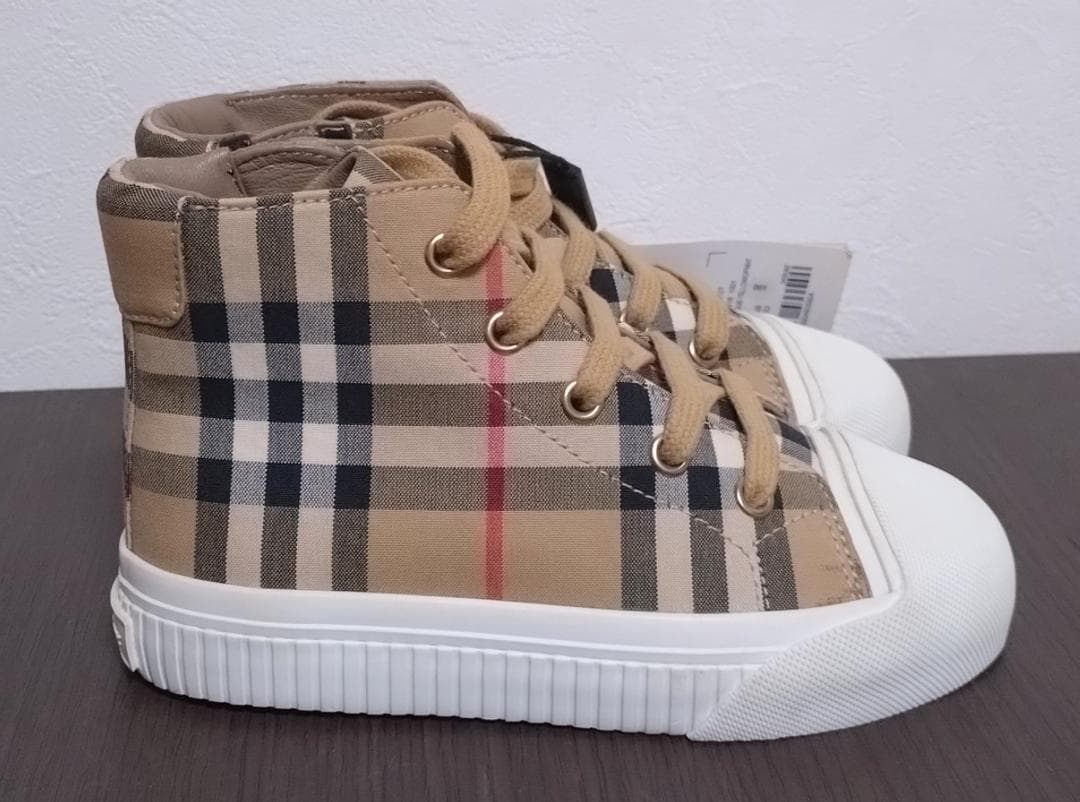 BURBERRY CHILDREN ノバチェック柄スニーカー 18.5