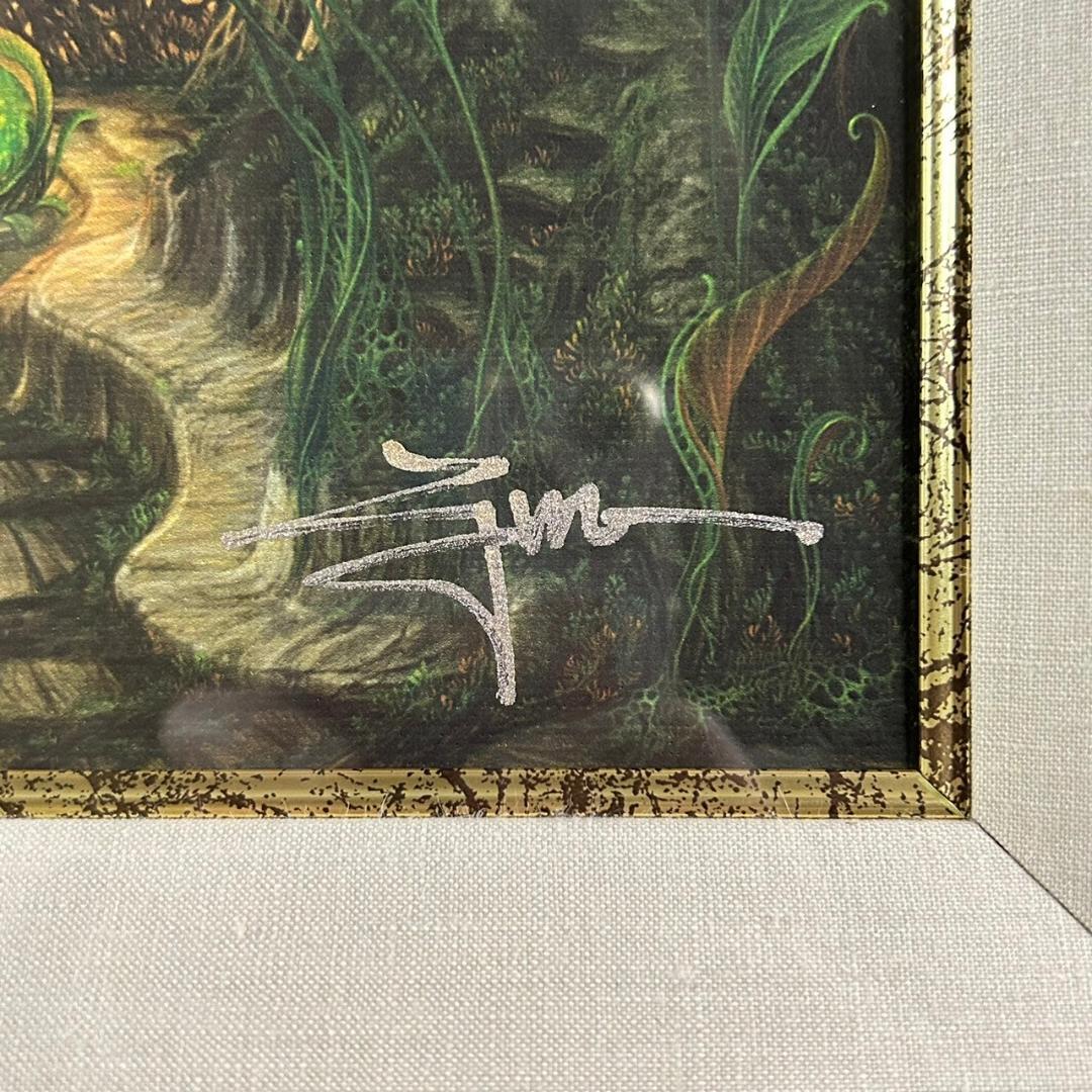美品 内尾和正「咆哮 妖獣SPオーダー」ジークレー版画 直筆サイン入り 額縁入り