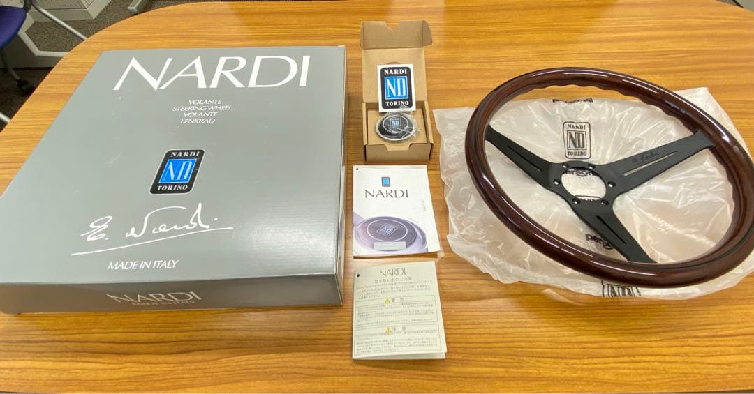 NARDI ナルディ ウッド ステアリング N771ディープコーン 350mm - メルカリ