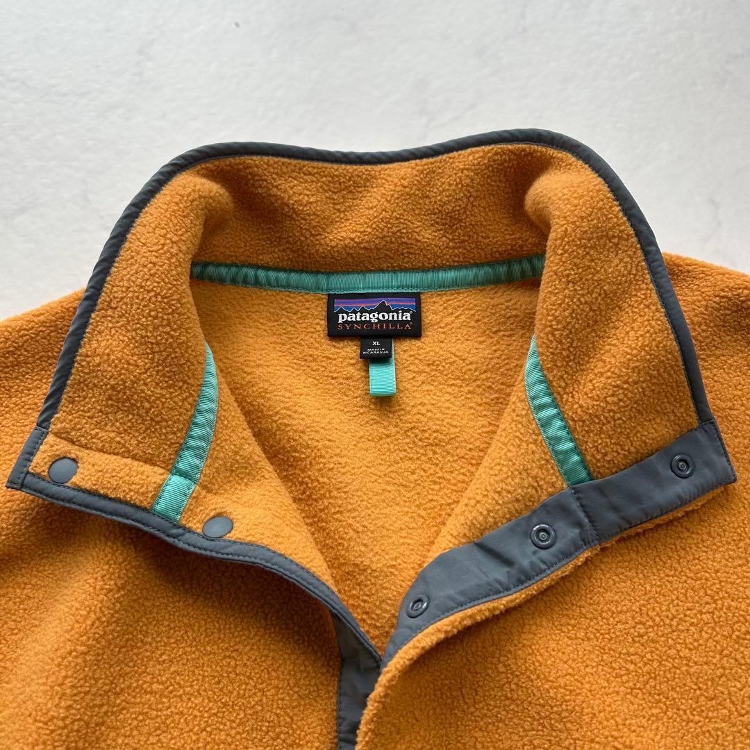 美品】人気カラー パタゴニア シンチラ スナップt オレンジ系 XL SP22