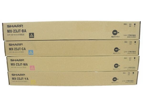 シャープ SHARP カラー複合機用 MX-23JT 純正品 トナー4色セット シャープ MX-23JT 【純正】 トナー 4色セット : コピー機倉庫 Yahoo