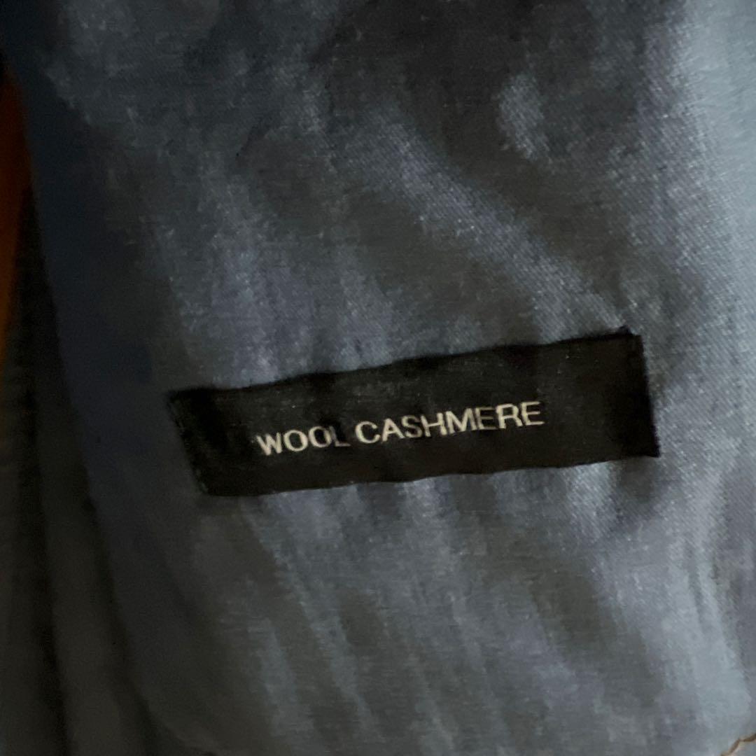 ヒューゴボス PコートHUGO BOSSウールカシミヤ56XXL紺色ネイビー