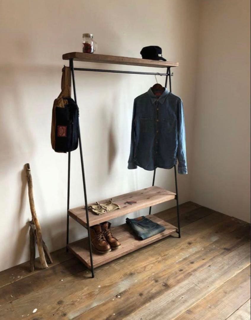 L*)様 貴重　数量限定価格　特別価格　特大　ハンガーラック　古材　収納ディスプ fit=scale-down,w=1200