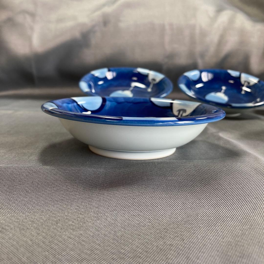 宮脇 大様専用 源右衛門 染濃 プルーン文 中皿 小皿 プレート - nfc