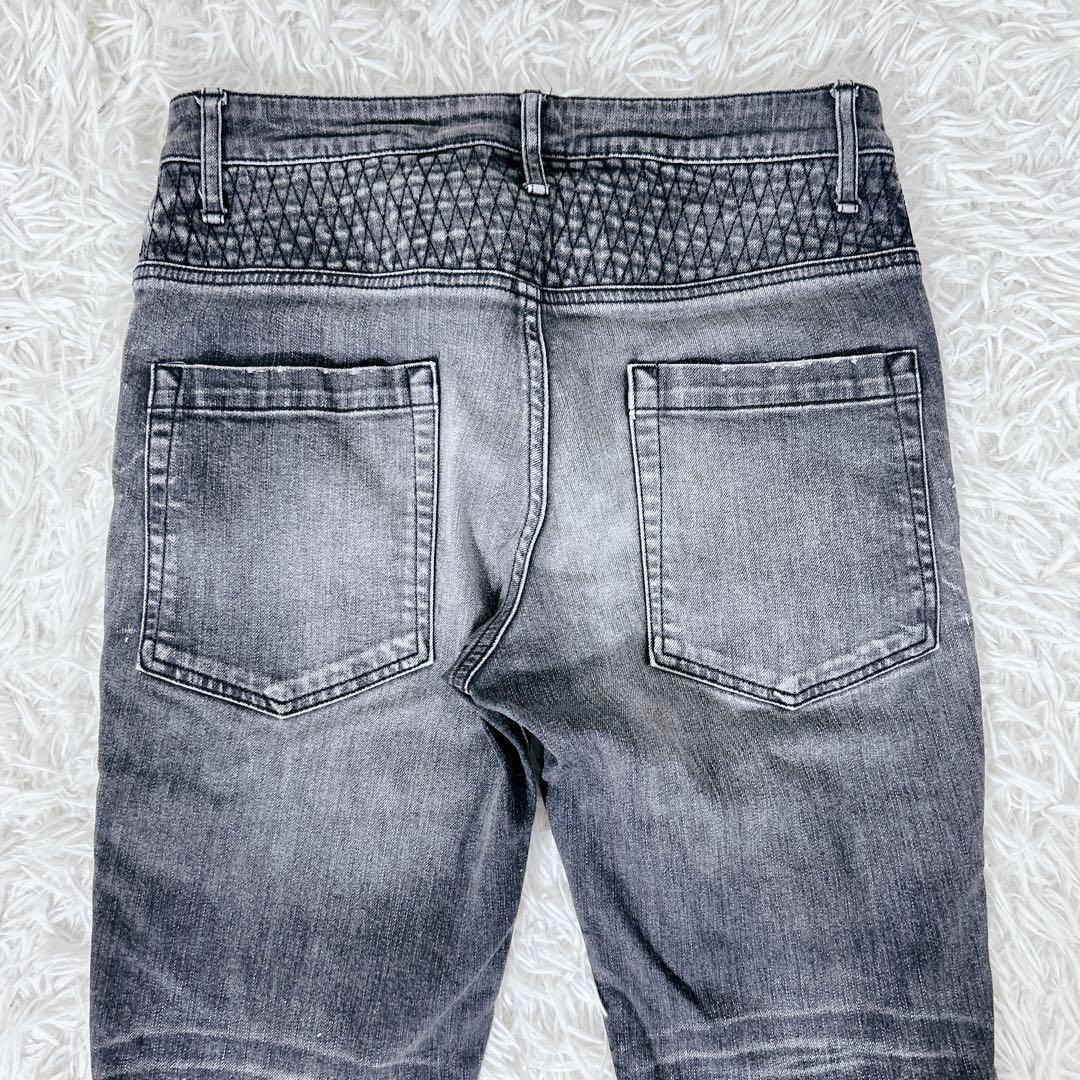 入手困難] AKM×LEON 掲載 バイカーデニム S相当 日本製 ジーンズ